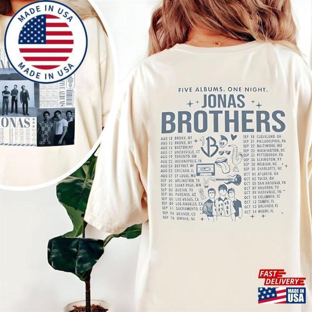 Jonas Brothers Full Album Shirt In My Brother Era Daddy 2 Sided Tshirt